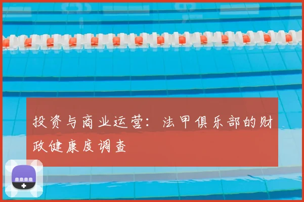投资与商业运营：法甲俱乐部的财政健康度调查